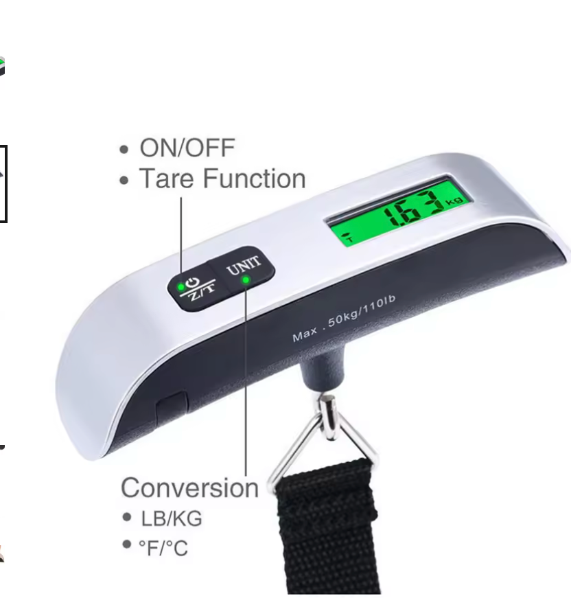 Silver Luggage Scale